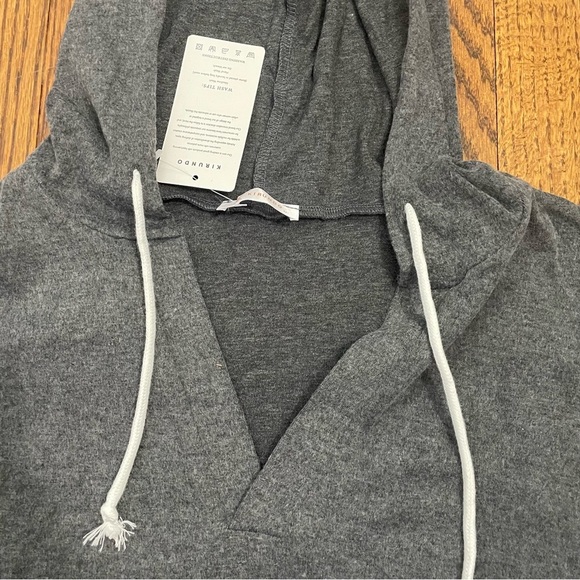 Kirundo Gray Hoodie Lightweight Size Medium, NWT - Picture 2 of 7
